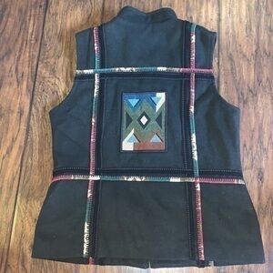 ▶️ Coloratura ◀️ 100% Wool  Aztec Southwestern Vest